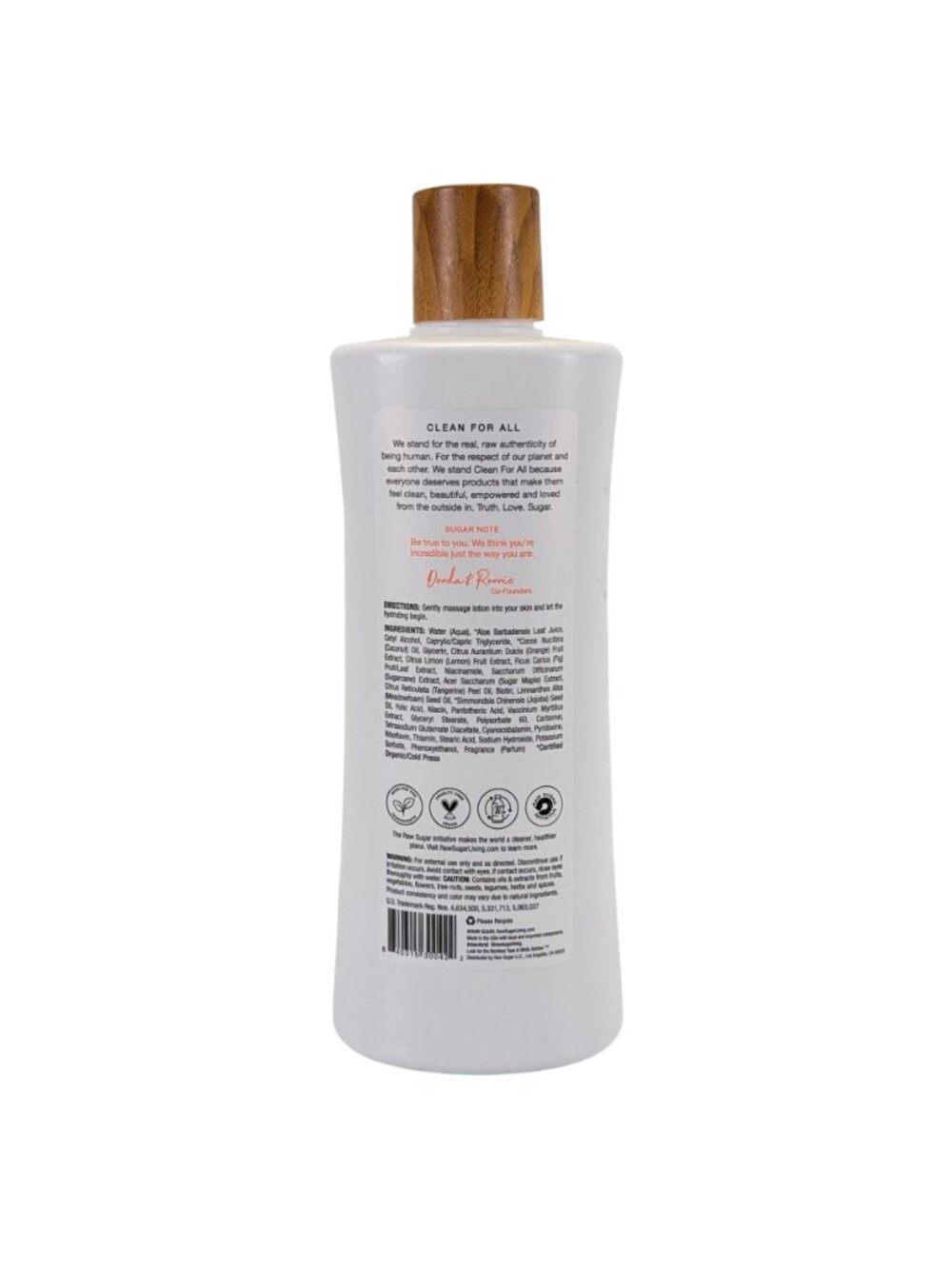 Raw Sugar Moisture Loving Lotion 16 oz Exfoliating AHA BHA, Clementine + Fig - Picture 6 of 8